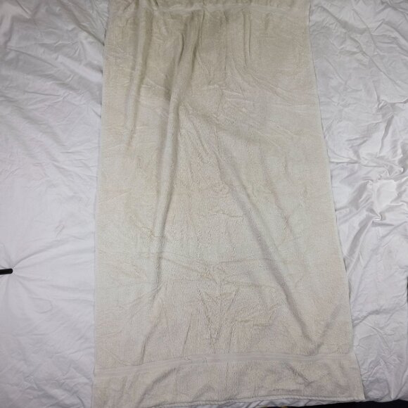 Vintage Stevens White Bath Towel 53x29.5 Made In USA Summer Solid - Picture 2 of 7